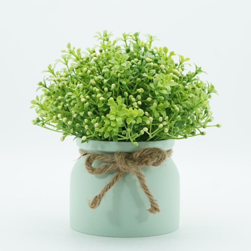 Simulated Orchid Bean Small Bonsai Artificial Flower Decorations Creative Living Room Tabletop Green Plants Home Decorations