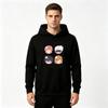 Men's Anime Chibi Character Print Pullover Hoodie Casual Long Sleeve Streetwear Sweatshirt