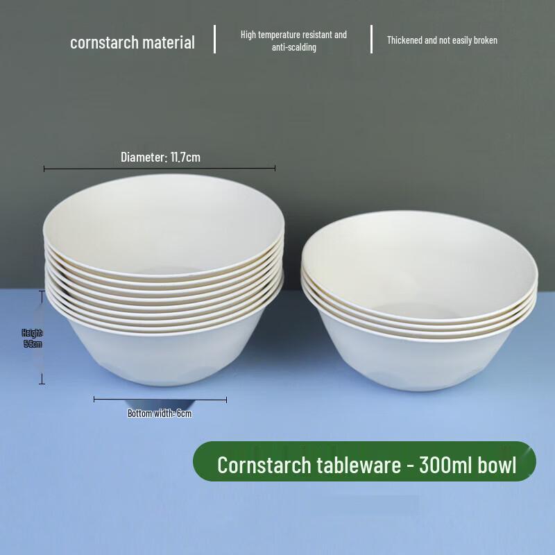 CHULV Disposable Rice Husk Bowls