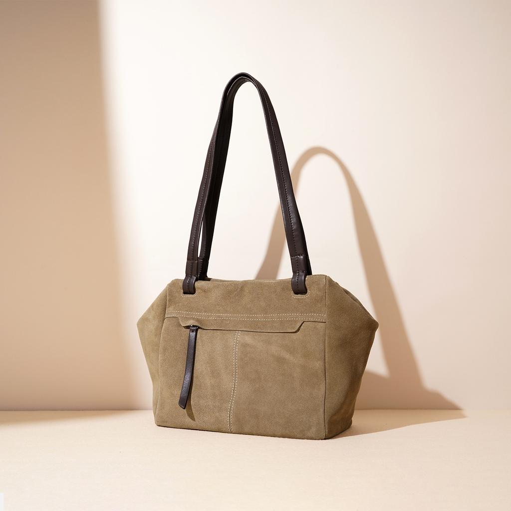 Damen Tasche Mode Rindsleder Mattes Leder Umhängetasche Textur Schräg über Körper Tragbare Tasche Lässig Trendige Tasche Beliebte Große Tasche