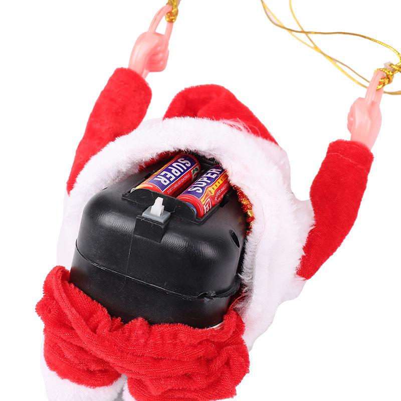 Electric Santa Claus Somersault Parachute Ornament with Music
