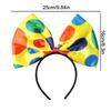 Colorful Clown Headdress Yellow Colored Dots Bow Headwear Circus Performance Props Funny Joker Hats Makeup Party Decorations