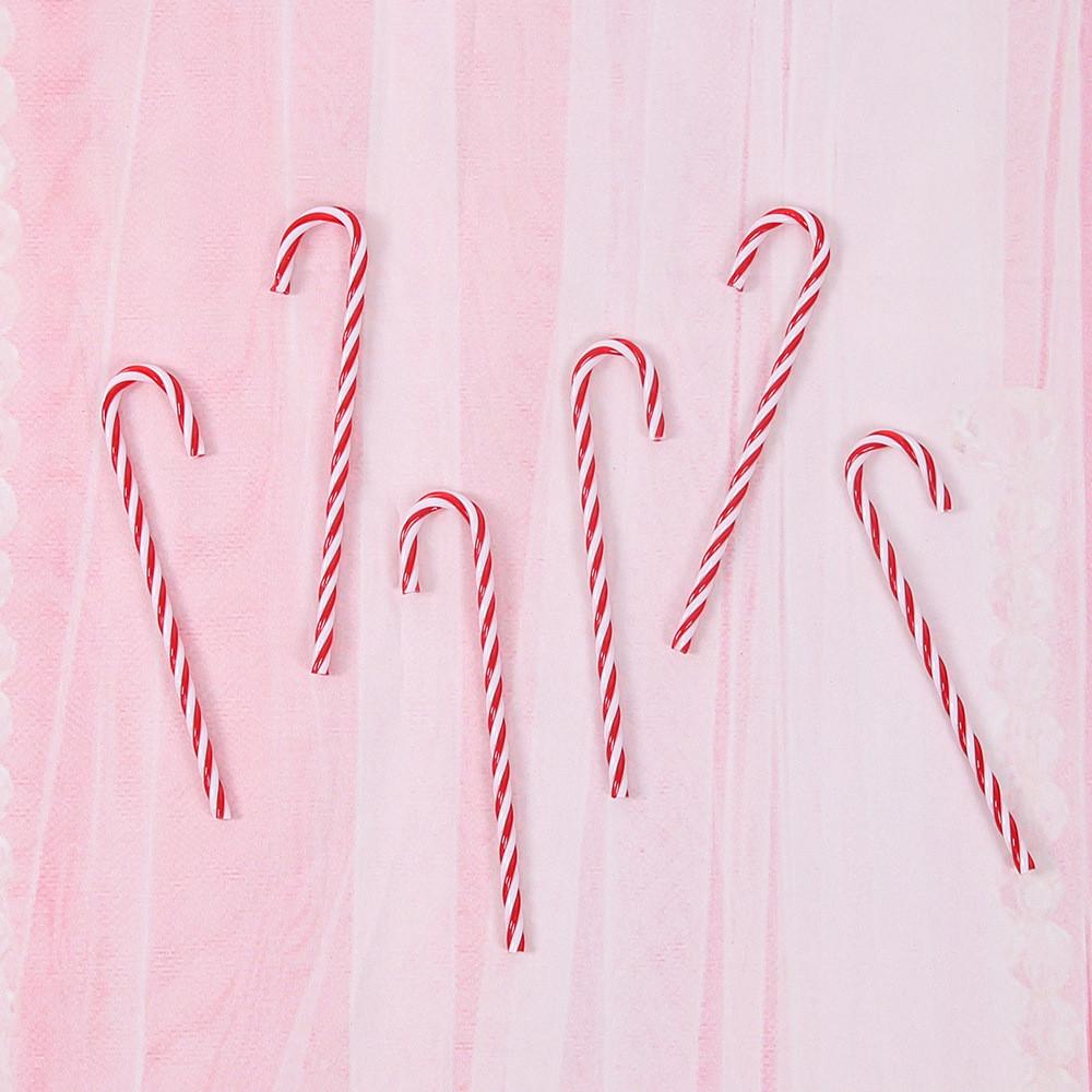 Festive Candy Colorful Cane Christmas Tree Ornaments Set Of Six For Cheer Holiday