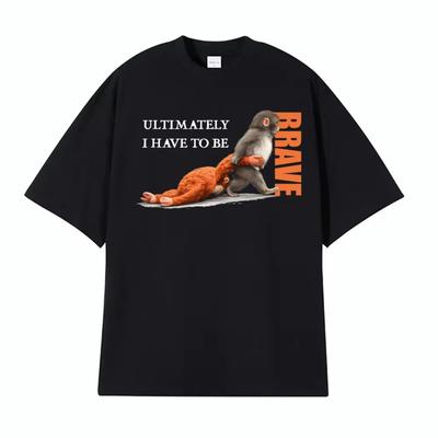 UItimately I Have To Be Brave Team Punch Monkey Print T Shirts Men Women Fashion Hot Sale T-shirt Casual Cozy T Shirt Streetwear