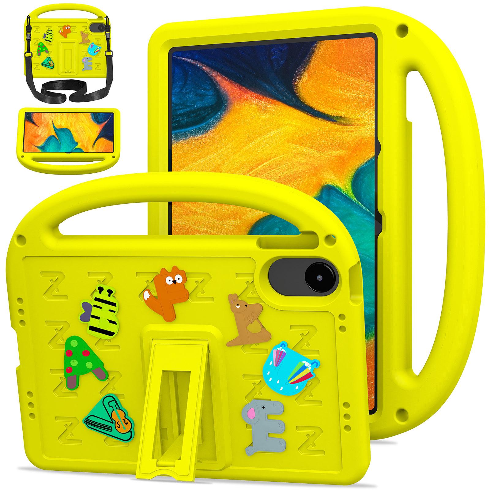 

Чехол-подставка для Xiaomi Redmi Pad 2 EVA+PC Защитная крышка для планшета с плечевым ремнем Yellow