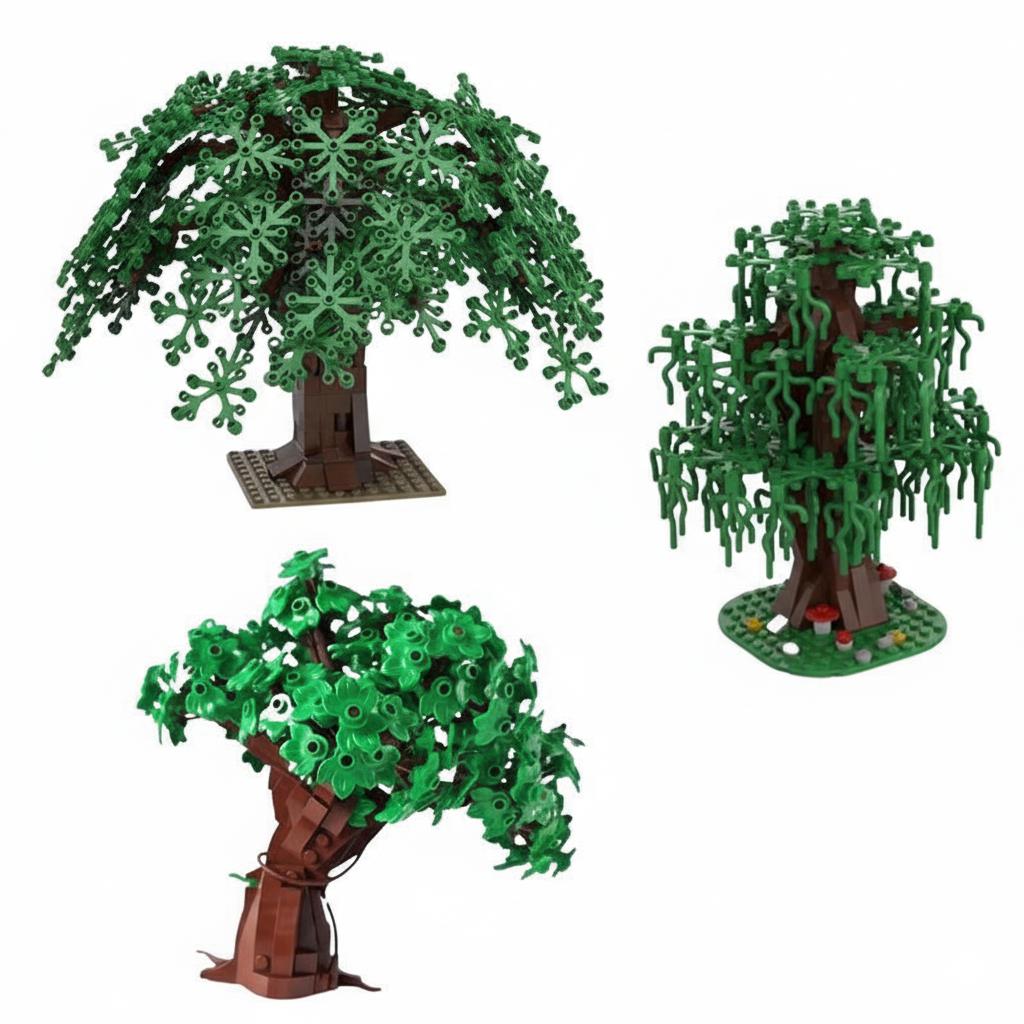 Model MOC Creative Building Blocks Forest Series DIY Tree Models Premium ABS Plastic Toys Educational Gifts for Kids & Adult