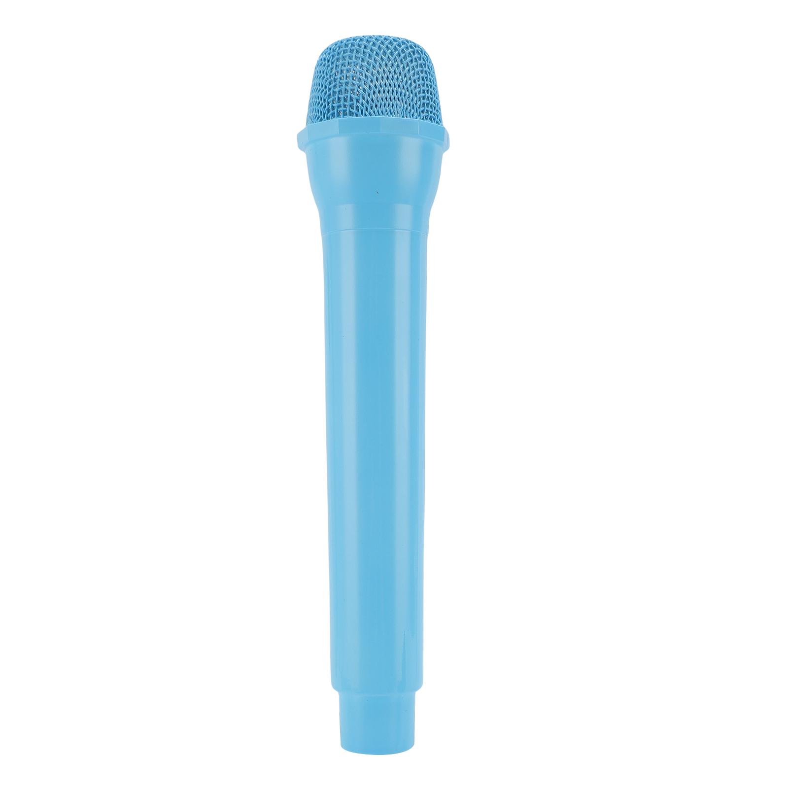 Automobile And Motorcycle Supplies Dark Blue Microphone Prop Lightweight Simulated Plastic Fake Microphone For Singing Speaking Training Cosplay Photography