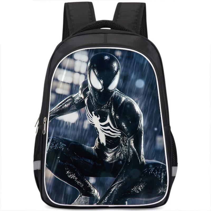 Прочный и вместительный студенческий рюкзак Marvel s Spider-man 2 с модными узорами и нейлоновым материалом Style K,Small