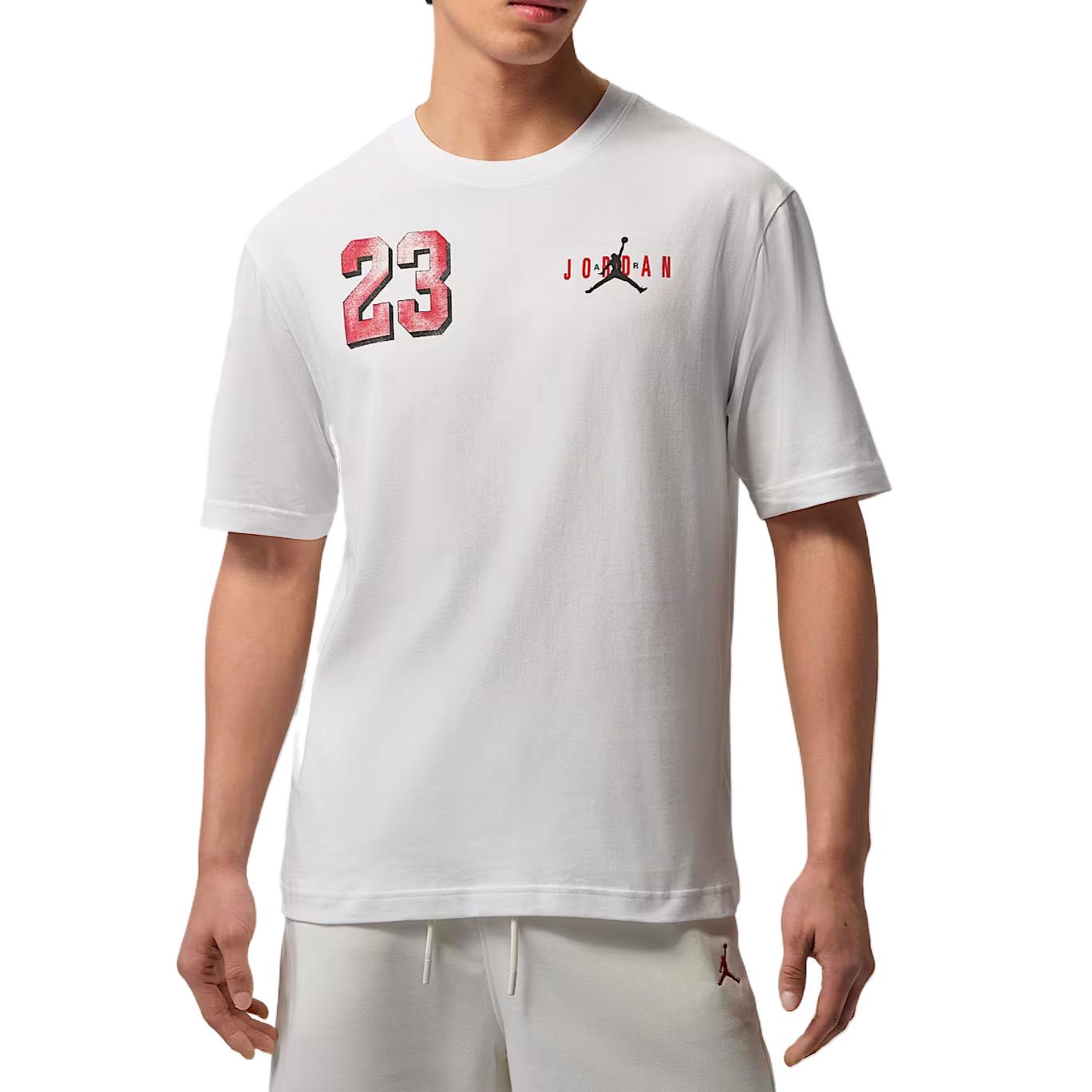 Jordan Brooklyn Printed Crew Neck Comfortable Short Sleeve T-Shirt Men tops IF3128-100 3XL