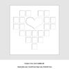 Heart-Shaped 520 Multi-Grid Wooden Photo Frame: Perfect Couple's Gift for Weddings & Valentine's Day