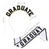 Double Layer Graduation Shoulder Strap Digital Printing Hot Stamped Graduation Crown Gold Edging Party Essential Graduate Sash