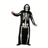 Halloweenová svítící róba s lebkou pro dospělé, hororový kostým ducha, kostým kostlivce Smrti, kostým pro party a jevištní vystoupení
