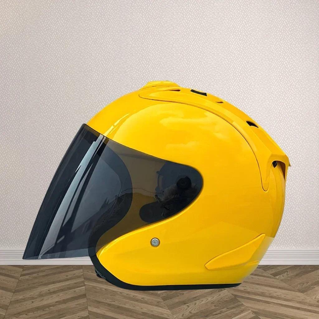 SZ Ram 3/4 Open Face Helmet Approved Racing Safety Hat Summer Season Safety Single Len Motorcycle Helmet Women Men ECE Capacete