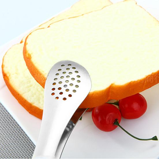 Rostfritt stål BBQ Mat Tång Kök Buffé Cook Bröd Clip Bakverk Clamp