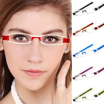 Přenosné čtvercové skládací brýle na čtení otočné o 360 stupňů presbyopické skládací brýle na čtení unisex