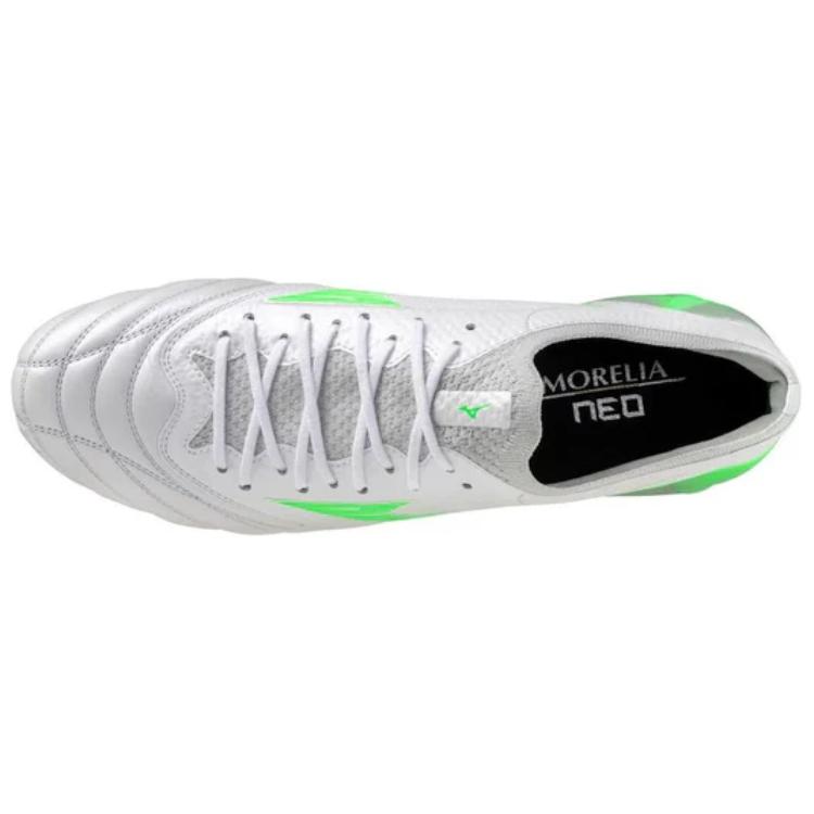 Mizuno Morelia Neo 4 B Elite Comfortable Versatile Shock Absorbing Durable Soccer Shoes Unisex Soccer Shoes White P1GA254237