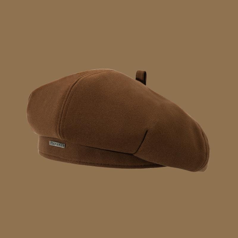 

Берет Женский Осень И Зима Японский Стиль Большой Обхват Головы Инс Селебрити Лицо Маленькая Восьмиугольная Шляпа Художника