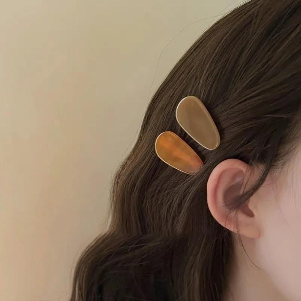 Neuer Vintage Bunter Haarclip Essigsäure Kopfschmuck Haarnadel Tropfenform BB-Clip für Damen Mädchen