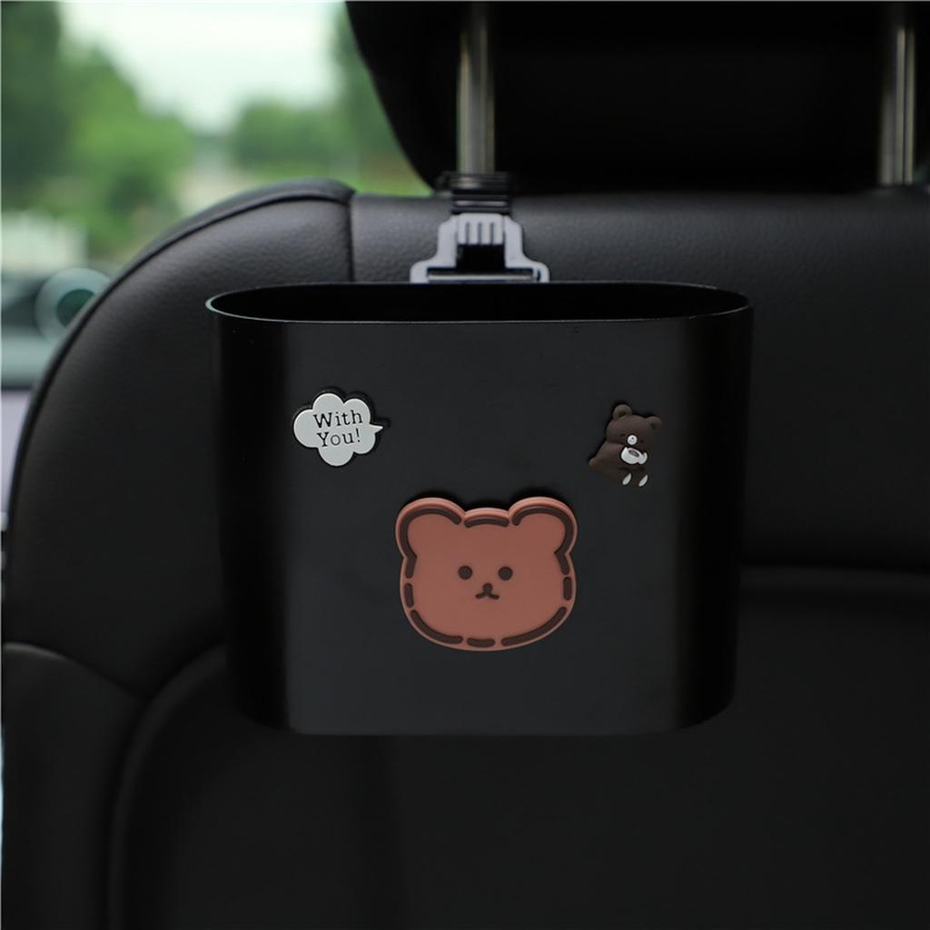 Car Garbage  Cartoon Seat Back Door Hanging Storage Box Multifunctional Garbage  Car Interior Supplies