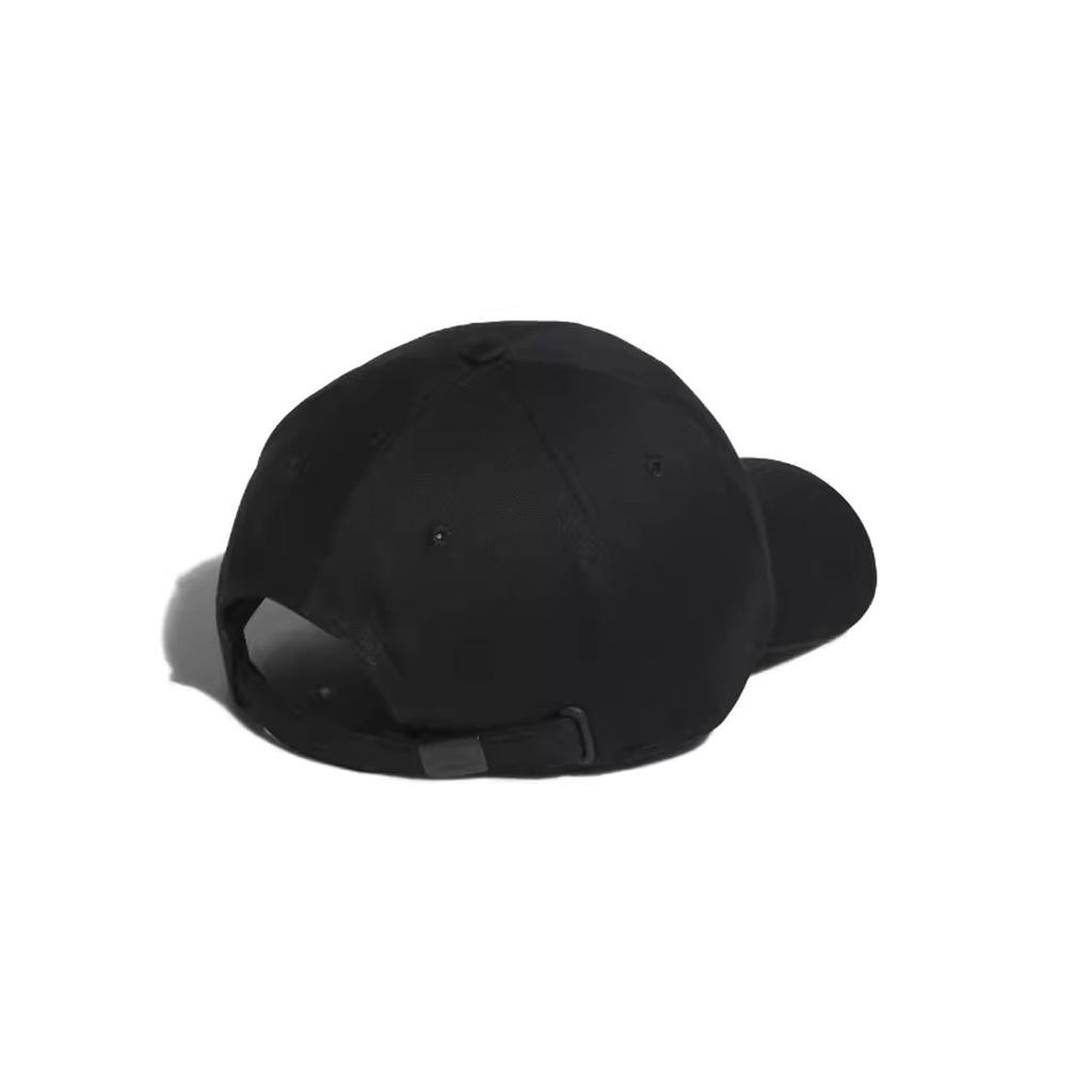 Adidas Front Logo Cotton Duckbill Cap Unisex Hats Black IM5284