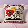 Retro Pop Cartoon Food Pillow Case Pillowcase Ultra Soft Skin Friendly Fabric Cloud Like Comfort & Concealed Zipper