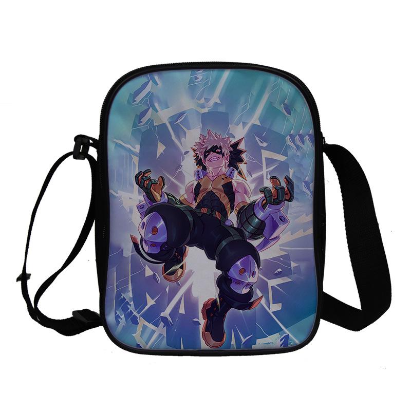 My Hero Academy Pattern Customized Student School Bag Full Color Backpack Double Shoulder Bag Travel Bag