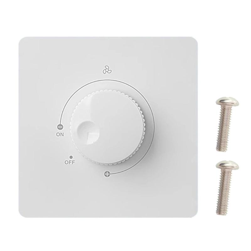 

Practical Wall Mount Rotary Fan Speed Regulator Convenient for Ceiling Fan 120W 300W 500W 10A 220V High Performances