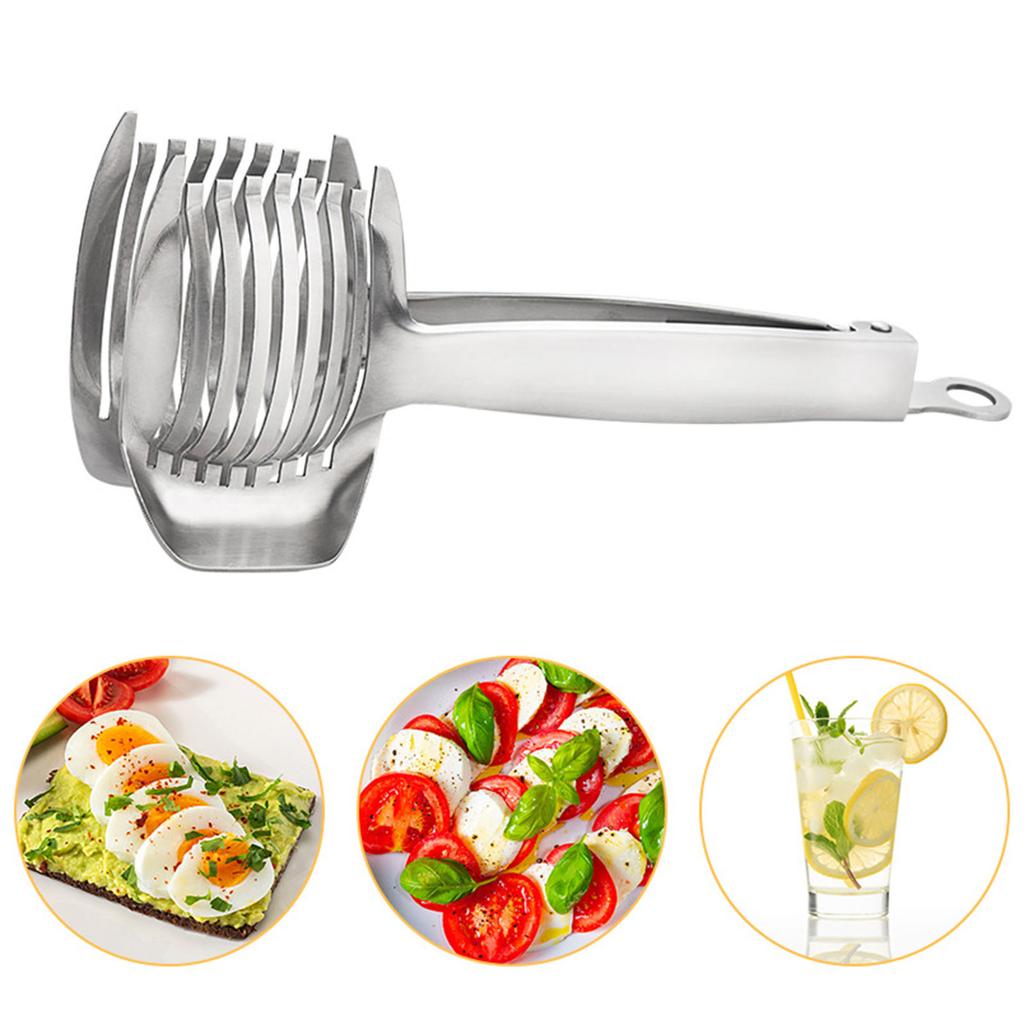 Ergonomic 304 Stainless Steel Lemon Cutter Slicing Tool Designed For Comfortable Grip And Accurate Slices Every Time
