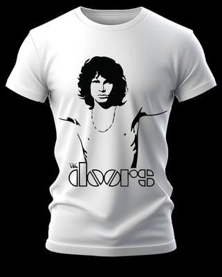 THE DOORS JIM MORRISON MOJO ROCK BAND T-SHIRT Rockstar Icon-T-shirt- Cartoon Wacky Races Summer Personalized Loose Cotton