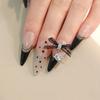 1 PCS Organza Bow Zircon Nail Art Accessories Lace Bow Love Nail Decorations  Nail Salon