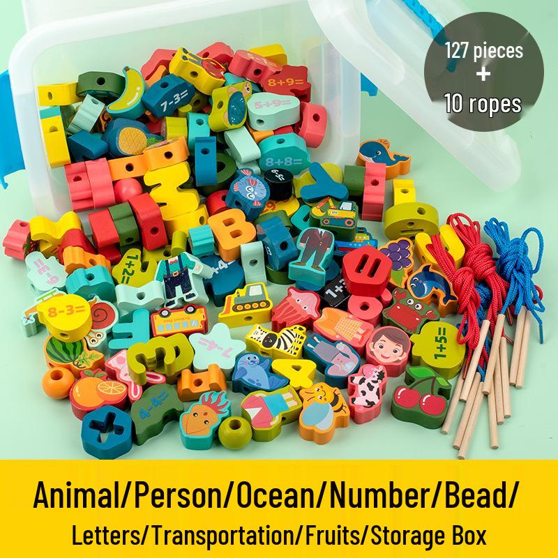 CPC Baby Fine Motor Skills Bead Toy: Toddler Threading & Concentration Blocks