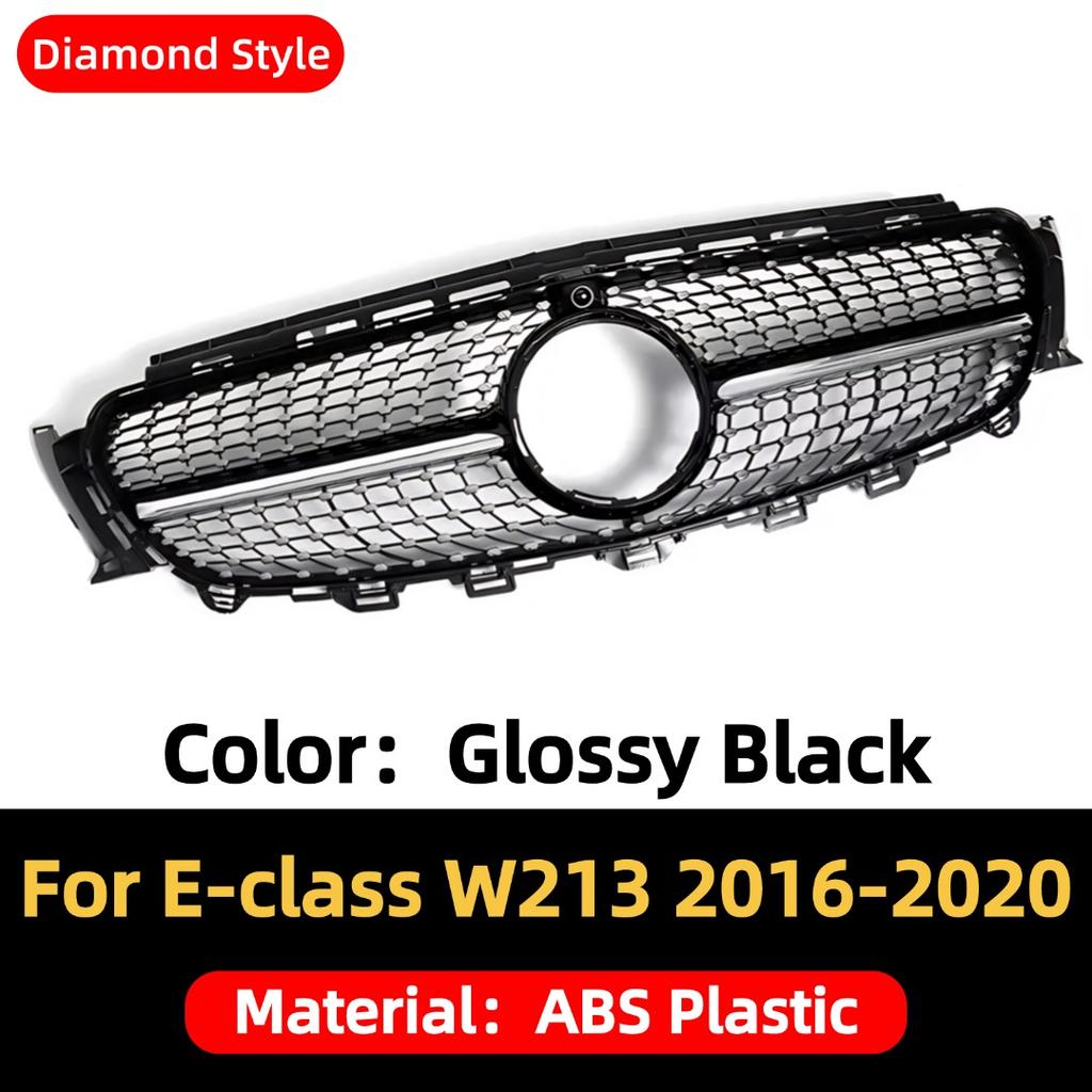 Front Bumper Grille Grill Inlet Mesh Grid Tuning Accessories Body Kit For Mercedes Benz E class W213 2016-2020 E260 Stars Style