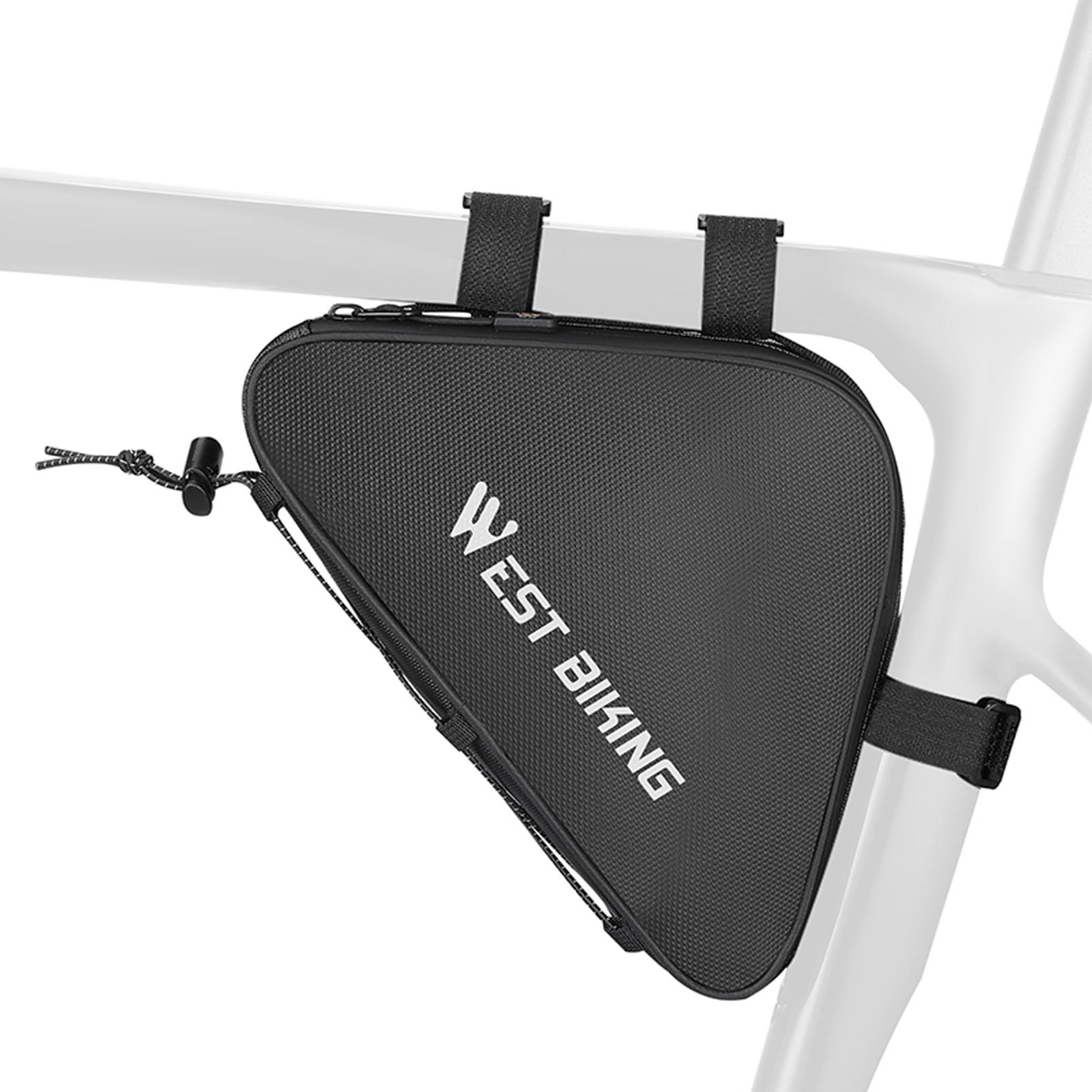 

Bicycle Triangle Bag Mountain Bike Accessories Waterproof Anti-Scratch Bike Bag for Adult Bikes чёрный