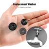 116Pcs Faucet Washer Sealing Gaskets with Screws Flat Beveled Rubber Plumbing Faucet Gasket for Repairing Faucet Leak