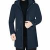 Down Jacket Men's Mid-length Winter Coat Men's Fitted Cotton-padded Jacket with Thick Coat Made of Goose Down