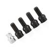 4+1 M14*1.5MM Black Steel Wheel Bolt & Lock Lug Nut Set With Key