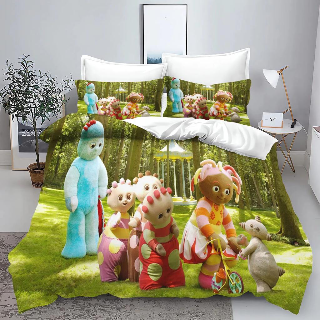 Garten Baby Bedrucktes Bettwäscheset Bettbezug Queen Baumwolle Niedlich Bedruckt Cartoon Steppdeckenbezug 100% Polyester Anime