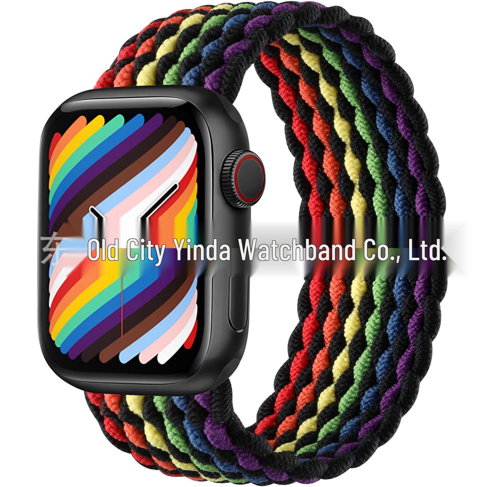 

Apple Watch Woven Nylon Elastic Strap for Watch SE87, Single Loop, Ultra2 Band 42/44/45mm XS
