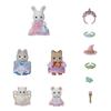 Sylvanian Families Amusement Park Doll Baby Princess ST Mark Ages 3 and Toy Sylvanian Epoch [Dream-Colored Set] Co-74 Certified, Up, Dollhouse,