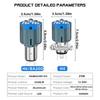 High Low Beam LED Motorcycle Headlight 3 Lens Motorbike Spotlight  Electric Motorcycle