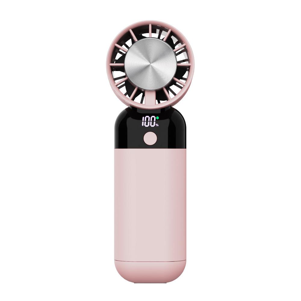 Portable Dual-Use High-Speed Mini Handheld Fan with Digital Display