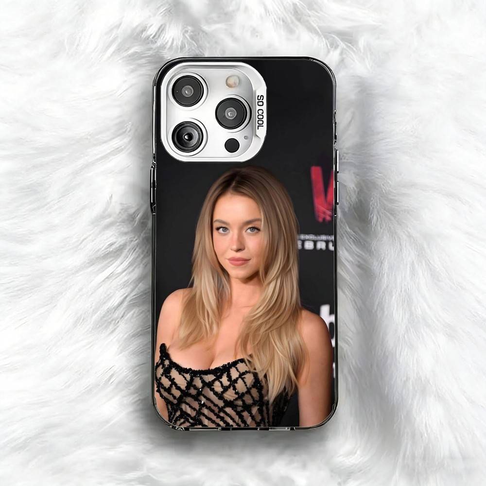 

S-Sydney Sweeny Actor Printed Phone Case For iPhone 16 17 15 14 12 13 Pro Max Black Color Shockproof Cover iPhone15