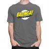 The Big Bang Theory Bazinga T Shirt Men 100% Cotton Handsome Sheldon Cooper T-Shirt Geek Tbbt Tee Tops Merch Gift