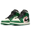Jordan Air Jordan 1 Abrasion Resistant Slip Resistant Mid top Vintage Basketball Shoes Men's Black Green 852542-301(Team181-)