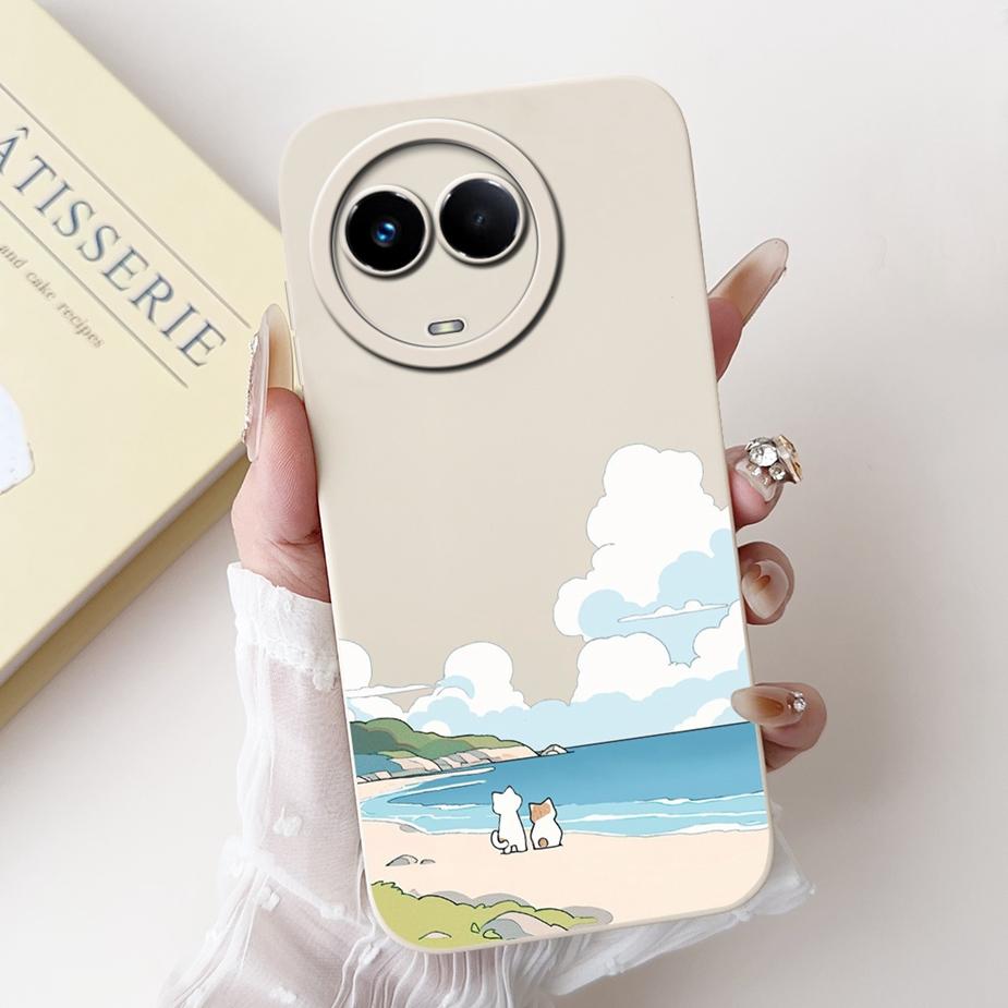 For Realme 11 5G Case RMX3780 Stylish Candy Painted Cover Shockproof Phone Case For Realme 11X Realme11 5G Soft TPU Fundas Coque