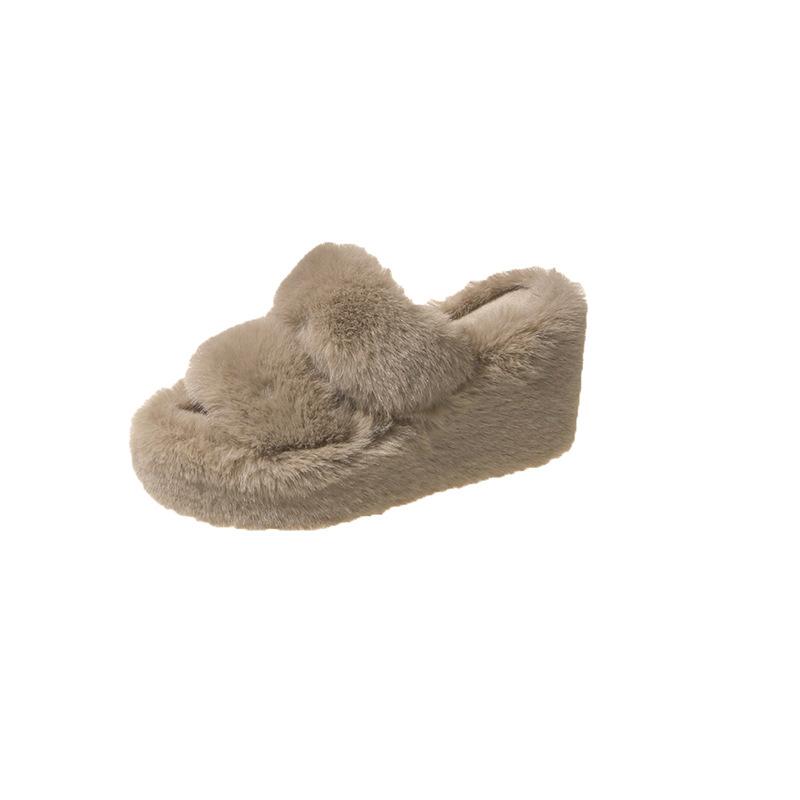 

Internet celebrity Mao Mao slippers women wear autumn and winter 2025 new high-end fashion home one-word cotton slippers women 40