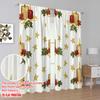 2 Stück, 2D-Flachdruck Beliebte Vorhangpaneele Weihnachtskerzen Stechpalme Schleife (2) 100% Polyester (ohne Stange) Festlich zum Wohnen