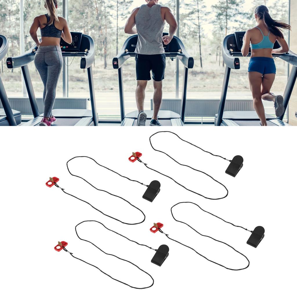 4PCS Treadmill Emergency Stop Switch with Magnet Running Machine  Clip Fitness Accessory Key L