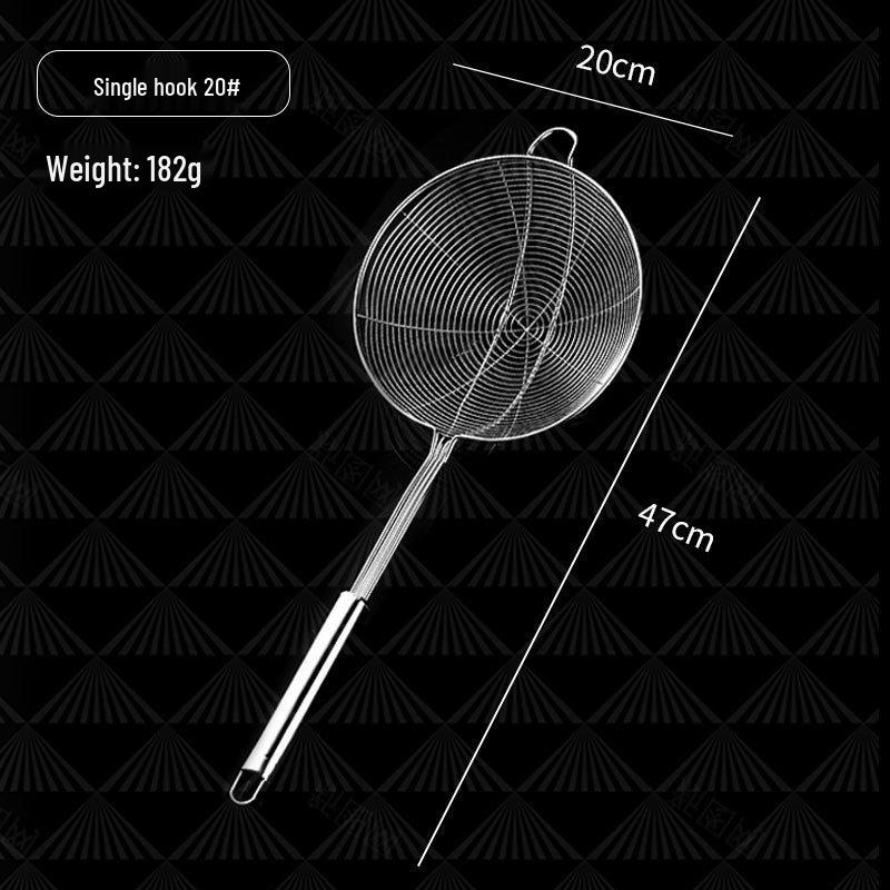 Extra Large Stainless Steel Mesh Skimmer for Dumplings and Hot Pot