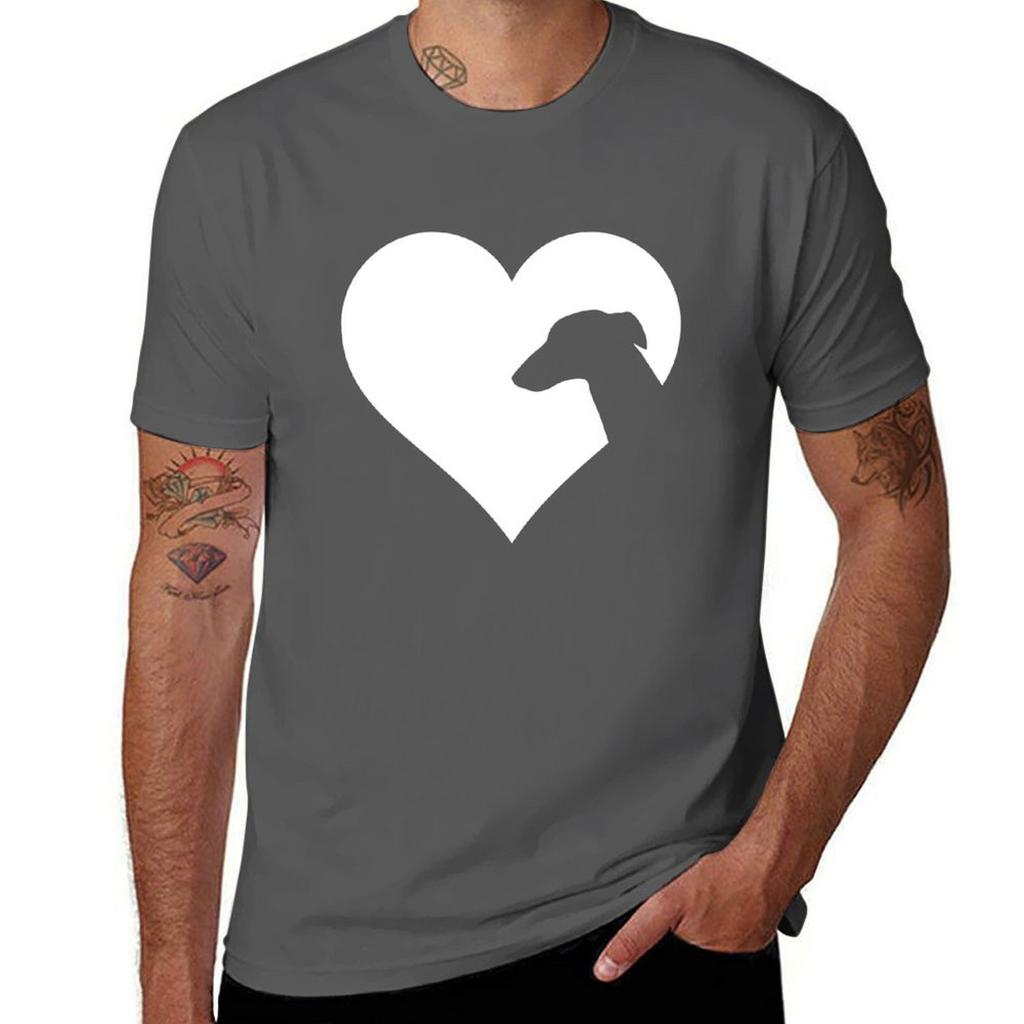 The Heart Of The Greyhound Lover Tshirt Graphic Print Short Sleeve Tshirt